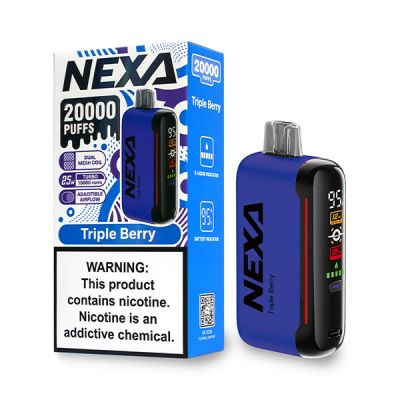 Triple Berry Nexa N20000 Rechargeable Disposable