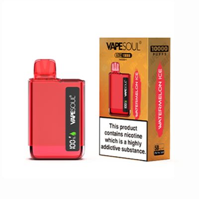 Watermelon Ice VapeSoul LCD 10000 Puffs Mesh Disposable