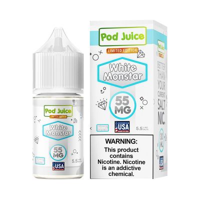 White Monstar Pod Juice Limited Edition Salt Nic E-Juice 30ml